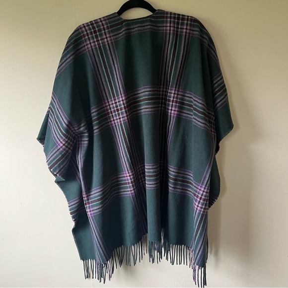 NWT A New Day Plaid Fringe Poncho - Picture 8 of 8